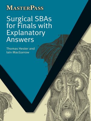 cover image of Surgical SBAs for Finals with Explanatory Answers